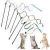 Cobee 6 Packs Cat Wand Toy Set 30Cm Cat Interactive