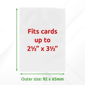 3D-Protect Perfect Fit Sleeves 300Pcs Set – Ultra-Thick, Tight Fit Card Sleeves Compatible with Various Trading and Sports Cards – No Acid, No PVC, Transparent Design