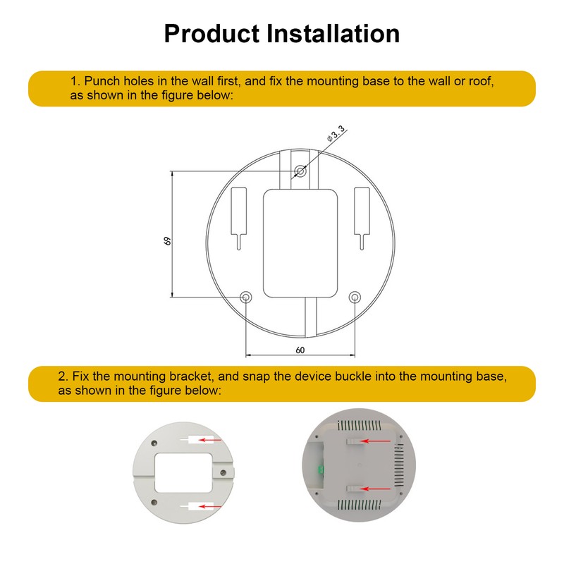 Air Quality Monitor High Sensitivity High Accuracy Multifunctional Temperature Humidity
