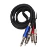 Dual 1/4 Inch TS to Dual RCA Stereo Sound Cable