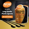 Long Plastic Spoons - 9 Inch - Heavy Duty Long