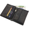 myledershop Buffalo Full Leather Biker Wallet with Metal Chain with