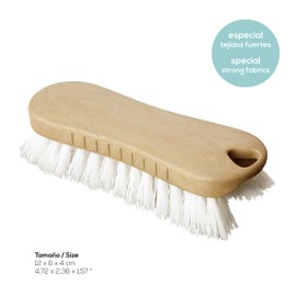 VIGAR - Multifunctional brush - Hard and durable bristles - 12 x 6 x 4 cm recycled materials - Flat ergonomic design - Brown