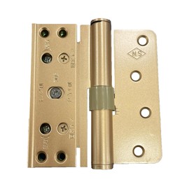 NAKAO [Left Use] Nakao Seisakusho 3D Adjustable Hinge NSO-3D Door Hinge, For Both Top and Bottom Use, Left (L), Gold GD, Compatible Door Thickness: 1.3 inches (33 mm) / 1.4 inches (33 mm)