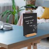 NANXJIUR 2 Pack Mini Chalkboard Signs with Base Stand Restaurant