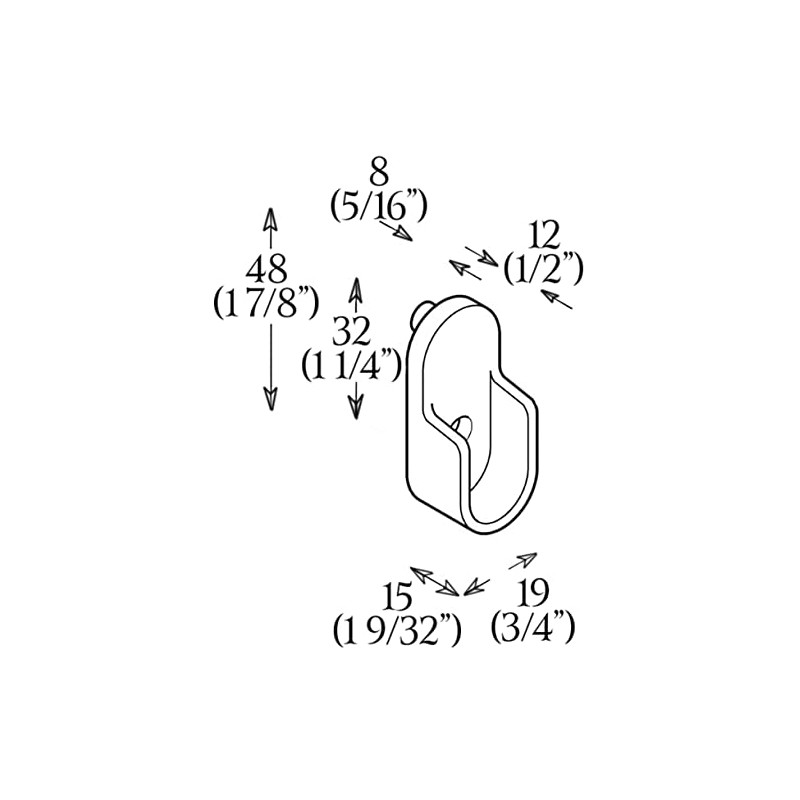 Oval Closet Rod with End Supports (Chrome, 18)
