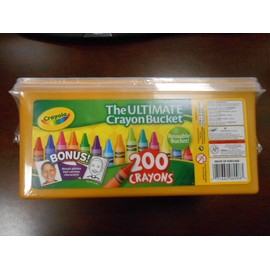 Crayola BRAND NEW Crayola 200 Crayons - The Ultimate Crayon Reusable Bucket Great 4 kids