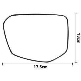 Unbranded Glass For Honda Civic 2015- 2021 Left Replacement Wing Mirror Heated Wide Angle