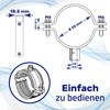 Reinforced Pipe Clamps M8/M10 with Rubber Seal and Diameter 35