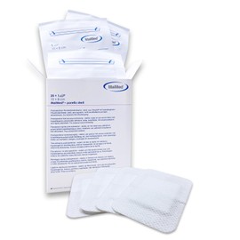 Bavaria Medical 25 St??ck Wundpflaster steril 10x8 - steriler Wundverband Pflaster sensitiv - Wundauflage nicht haftend 5x4 cm - Saugstark & Hautfreundlich - Akute Wundversorgung und postoperatives Pflaster