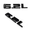 Pair Set 6.2L Hood Emblems 3D Badge Nameplate Decal 19-20
