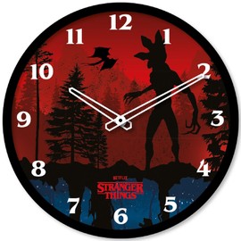 Pyramid International GP86510 Stranger Things Large Wall Clock, Upside Down Design, 25cm Diameter