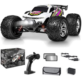 4x4 RC Cars for Adults 48kmh High-Speed - 1:12 Scale Large Waterproof Remote Control Truck, Offroad Electric Monster Car, 2 Batteries 30+ Min Play, All Terrain