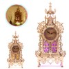 FUNPOLA 3D Wood Puzzle LED Tower Clock, DIY Architectural Building