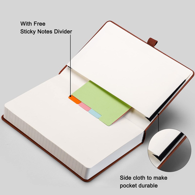 RETTACY Lined Journal Notebook - A5 Note Book Hardcover Thick