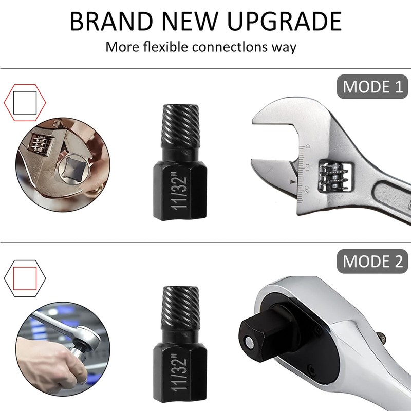 20Pcs Damaged Screw Extractor Set Alloy Steel Broken Screw Removal