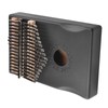 Black 17 Key Kalimba with Tuning Wrench Portable Interesting Wooden
