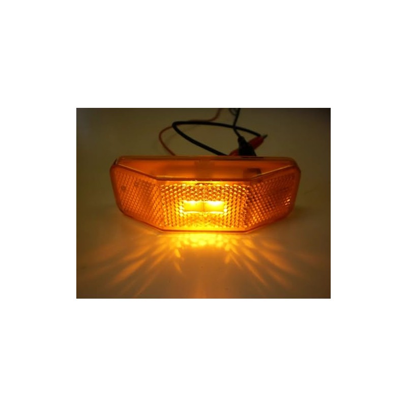 J-225-A 4 x 1-3/8" Amber LED Clearance Marker Light Bargman
