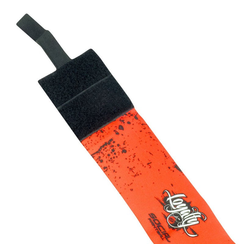 Social Paintball Team Armband, Loyalty Red w/Hook and Loop Fastener