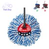 FabDay 4 Pack Refills & 1 Mop Head Cap for