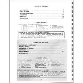 Denon DP-1200 / DP-1200A Turntable Owners Manual