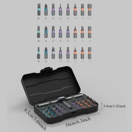 24 in 1 Screwdriver Set, Multipurpose Switchable Screwdriver Shape Tool Kit, Compact & Portable Ratchet Screwdriver for Various Home Repairs
