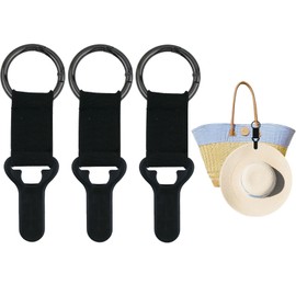 3Pcs Hat Clip for Travel on Bag, Portable Hat Holder Clips for Vacation Beach Adventures, Hiking Essential Gear Accessory for Travel Handbag Backpack Luggage Suitcase