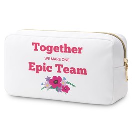 Team Thank You Gifts Team Gifts for Coworkers Makeup Bag Team Work Gift for Boss Lady Work Friend Staff Team Appreciation Gifts Cosmetic Bag Christmas Employee of the Month Gifts Travel Cosmetic Pouch