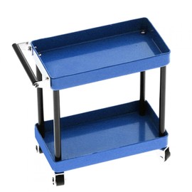 Tool Trolley, Tool Cart Shelf Easy to Assemble Metal Compatibile Lasting Performance for Workshop Garage for RC Accessories(Blue)