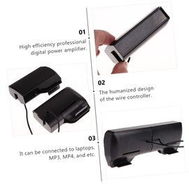 Operitacx USB Computer Speaker Clip Stylish Audio Speaker for Desktops Tablets and Phones Experience with High Resolution Digital Amplifier