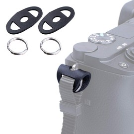 VKO Round Ring Cover Round Ring Hook and Protection Pad System Connector Strap Adapter Set of 2 Black
