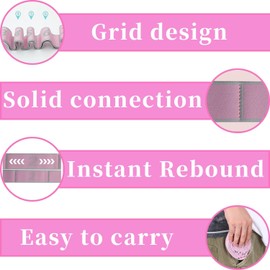 Multi-Loop Elastic Yoga Stretch Strap, 2Pcs Elastic Stretching Strap with Adjustable 10 Loops,Leg Exercise Equipment Stretching Strap with Loops