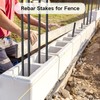 16 Inch Rebar Stakes 20 Pack 1/2 Inch Diameter Heavy