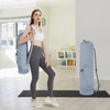 Yoga Mat Bag with Bottle Pocket and Bottom Wet Pocket