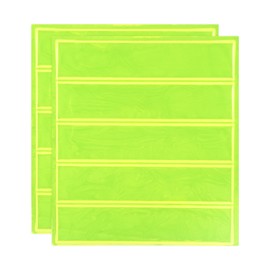 MECCANIXITY Reflective Stickers, Waterproof Adhesive Night Warning Sticker 4.5" x 1" High Visibility Safety Reflector Tape Strips for Backpacks Bikes Helmets (Red, Pack of 2)