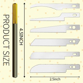 8Pcs Hand Saw, 8-in-1 Multi-Function Hacksaw with Quick Change Blades, Mini Saw for Wood Cutter, Metal, Plastic & Drywall Cutter, Minisaw for Crafts, Jigsaw Hand Tools, Hobby and DIY Projects