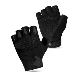 KUTOOK Cycling Gloves for Men Women Half Finger Mountain Road Breathable Dirt Trek Bike Accessories Gloves with Wrist Guard Anti-Slip Bike Gloves for Fitness Training Outdoor Sports Black XL
