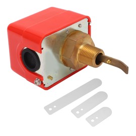 Water Flow Switch Paddle Control Brass SPDT Contacts 15A Flow Switch for Central Air Conditioning 220VAC