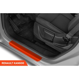 Luxshield Car Door Sill Protector for Renault Kangoo 3 (III) I 2021-2024 - Protective Film Car Door Accessories Trim Paint Protection Film Transparent