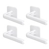 Baseball Hat Hanger Hook ABS Display Fixation Wall Mounted White