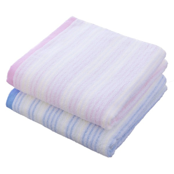 Kosugizen Simple Border Bath Towel, Made in Japan, 2 Color
