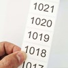 Consecutive Numbered Stickers 1001-2000, Inventory Labels 1.6 x 0.8 Inch,