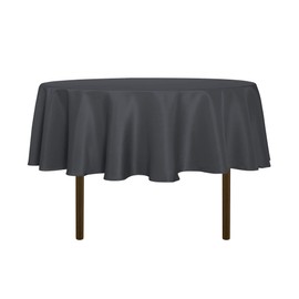 (150cm , Grey) - sancua Round Tablecloth - 150cm - Water Resistant Spill Proof Washable Polyester Table Cloth Decorative Fabric Table Cover for Dining Table, Buffet Parties and Camping, Grey