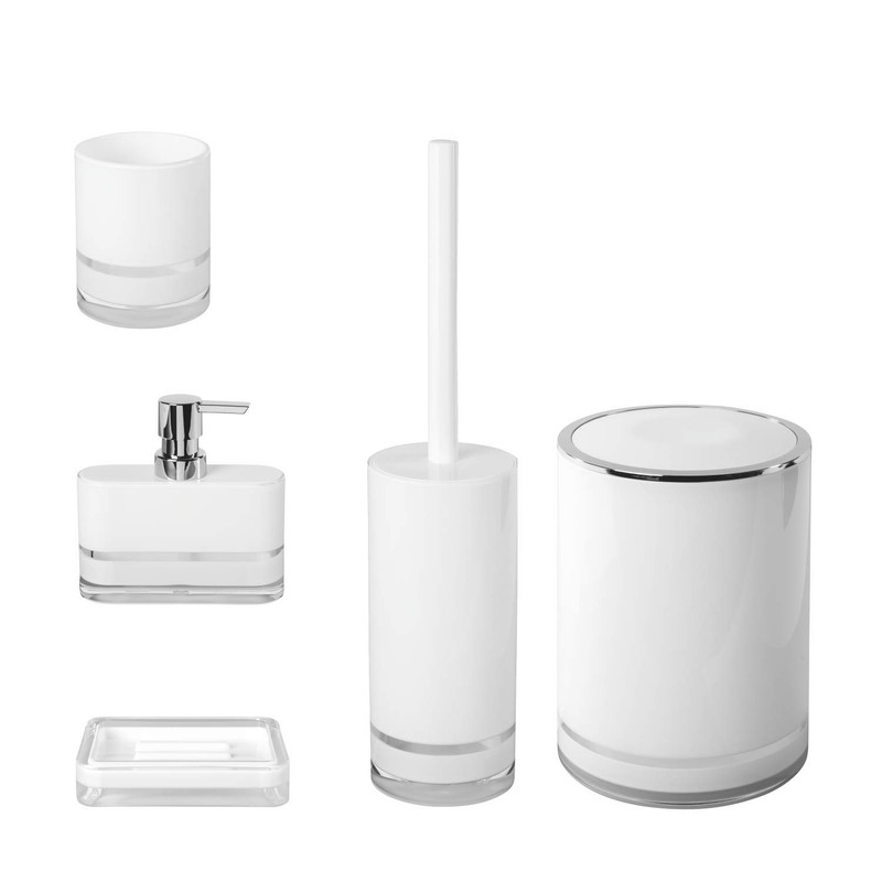 Möve Soap Dispenser, White - 44227-001, Line Series, Acrylic, 13