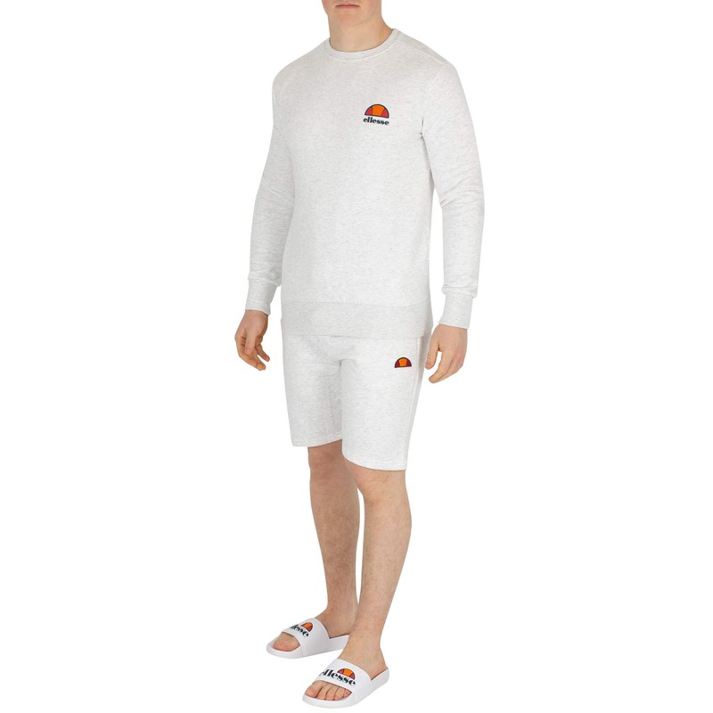ellesse Noli Fleece Shorts White Marl