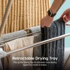 IRIS USA Clothes Drying Rack, Foldable & Extendable Rods for