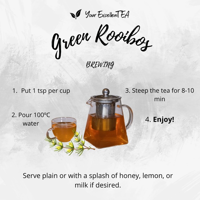 Your ExcellenTEA - Green Rooibos -50g Greenbosh Herbal Tea Loose