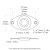 Guitar Jack Plate Output Jack Plate Curved Oval Jack Plate