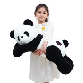 Somao Giant Panda Bear Stuffed Animal Plush Toy Cute Large Panda Soft Hugging Pillow for Kids Girlfriend Sleeping Cushion Gift (80cm/31.4inch)