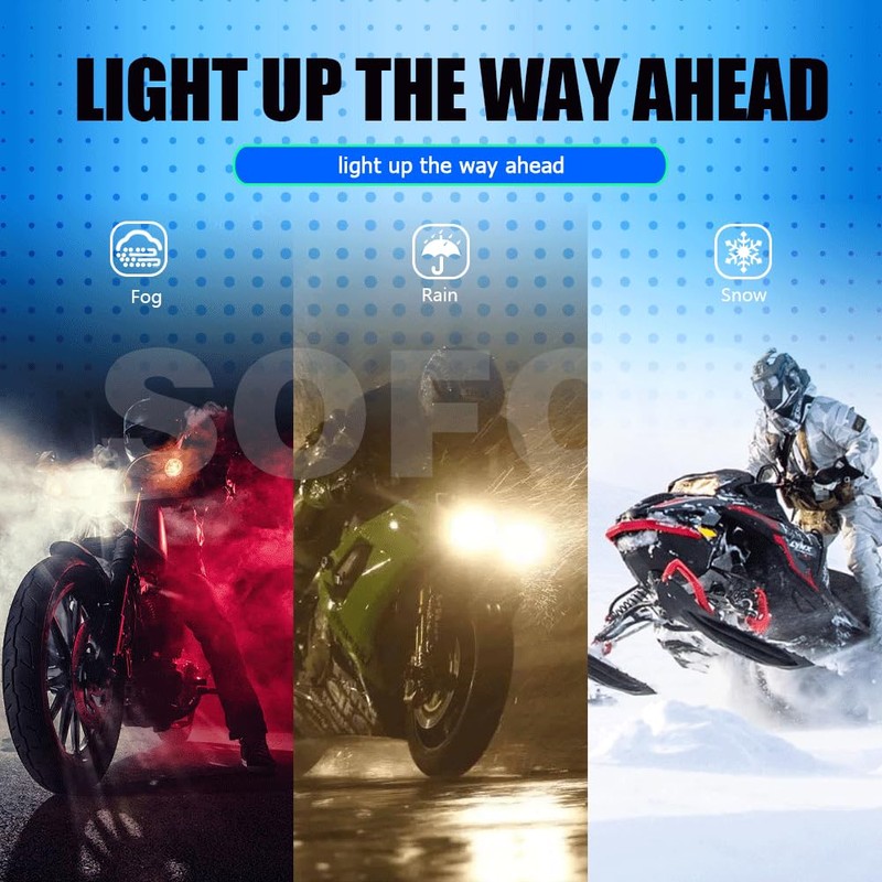 SOFOC -BA21D Motorcycle Halogen Headlight G40 Lamp Low Beam Design